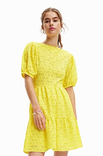 Desigual Women's Vest_Limon 8000 Dress, Yellow, M von Desigual