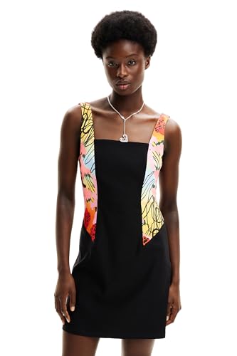 Desigual Women's Vest_Marbella_Lacroix Dress, Black, XS von Desigual