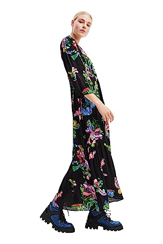 Desigual Women's Vest_Poppy-Lacroix Dress, Black, X-Groß von Desigual