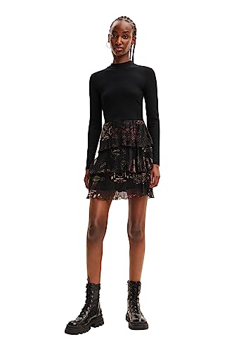 Desigual Women's Vest_Salma Dress, Black, XX-Large von Desigual