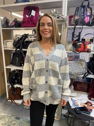Desigual Women's Woman Flat Knit Thin Gauge Jacket Sweater, White, Medium Desigual Women's Woman Flat Knit Thin Gauge Jacket Sweater, White, Medium von Desigual