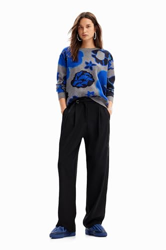 Desigual Women's Woman Flat Knit Thin Gauge Pullover Sweater, Material FINISHES, XX-Large von Desigual