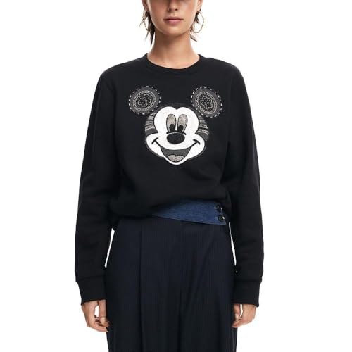 Desigual Women's Woman Knit Long Sleeve Sweater, Black, S von Desigual