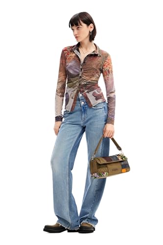 Desigual Women's Woman Knit Long Sleeve T-Shirt, Material FINISHES, XS Desigual Women's Woman Knit Long Sleeve T-Shirt, Material FINISHES, XS von Desigual