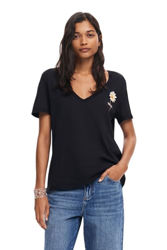 Desigual Women's Woman Knit Short Sleeve T-Shirt, Black, XS Desigual Women's Woman Knit Short Sleeve T-Shirt, Black, XS von Desigual