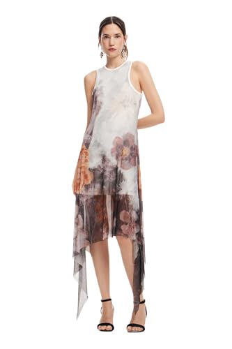 Desigual Women's Woman Knit Sleeveless Dress, Black, L von Desigual