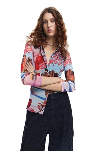 Desigual Women's Woman Woven Long Trousers Pants, Black, XS von Desigual