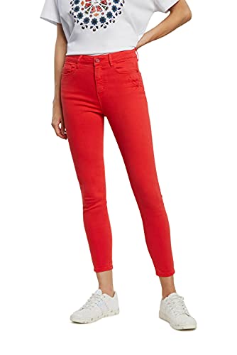 Desigual Womens ALBA Casual Pants, Red, 46 von Desigual