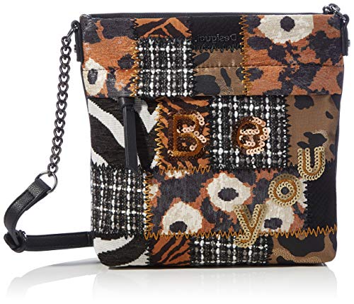 Desigual Damen Tilbehør stof ACROSS BODY BAG, Schwarz, U EU von Desigual