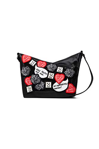 Desigual Womens Accessories PU Across Body Bag, Black von Desigual