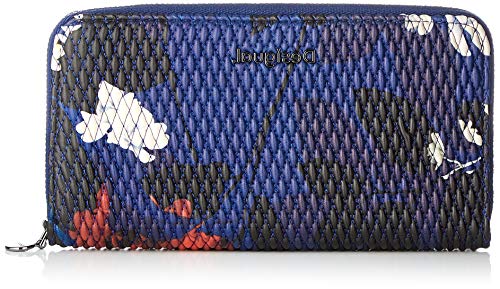 Desigual Womens Accessories PU Long Wallet, Blue von Desigual