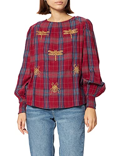 Desigual Womens BLUS_Dora MAAR Blouse, Red, XL von Desigual