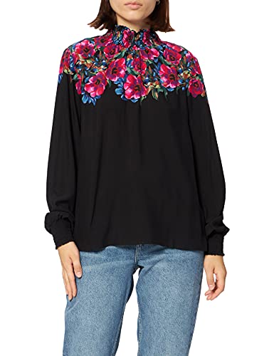 Desigual Womens BLUS_Petunia Blouse, Black, XS von Desigual