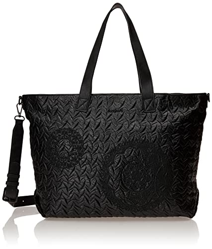 Desigual Damen Bols_azalea Namibia Shopping Bag, Schwarz, Einheitsgröße EU von Desigual