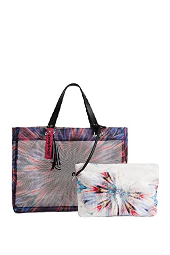 Desigual Womens BOLS_CALEIDOSCOPE ME Shopping Bag, Blue von Desigual