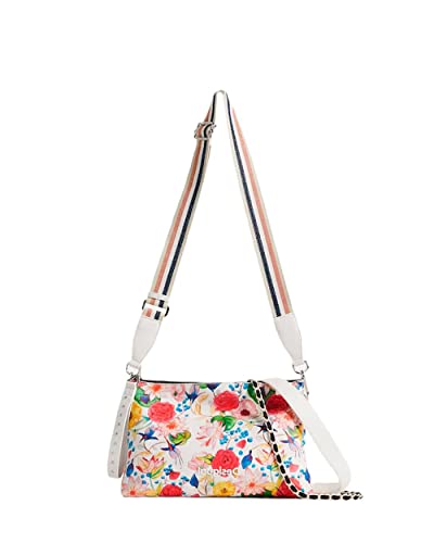 Desigual Damen bols_eterea white dortmun Across Body Bag, Weiß, Einheitsgröße EU von Desigual