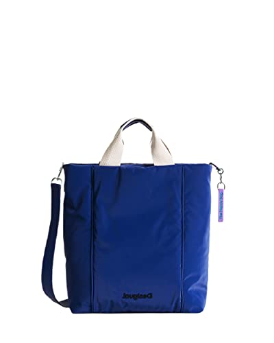 Desigual Womens BOLS_Happy ESTAM Shopping Bag, Blue von Desigual