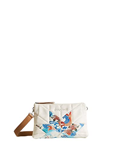 Desigual Womens BOLS_WILD Easter Dortmund M Across Body Bag, White von Desigual