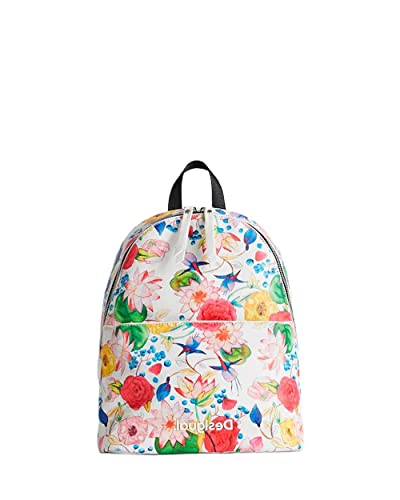 Desigual Damen Back_eterea White Mombasa Backpack Mini, Weiß, Einheitsgröße EU von Desigual