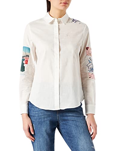 Desigual Womens CAM_KIOTO Hemd, White, M von Desigual