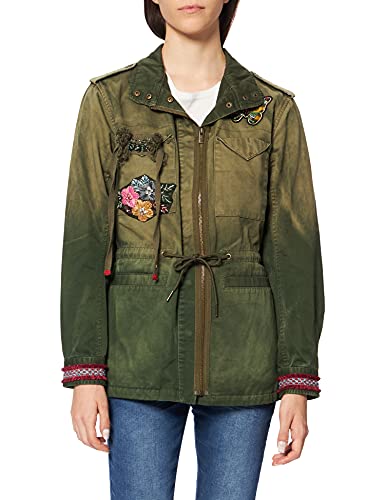 Desigual Womens CHAQ_Fly Parka, Green, M von Desigual