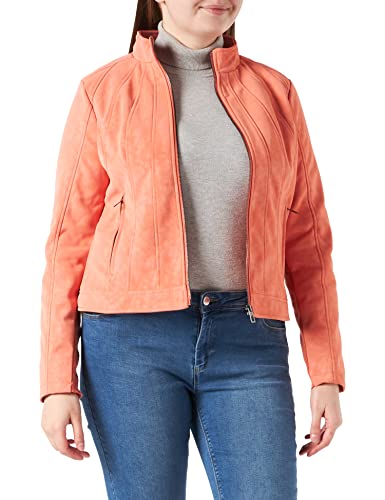 Desigual Womens CHAQ_MAR Kunstlederjacke, Orange, M von Desigual