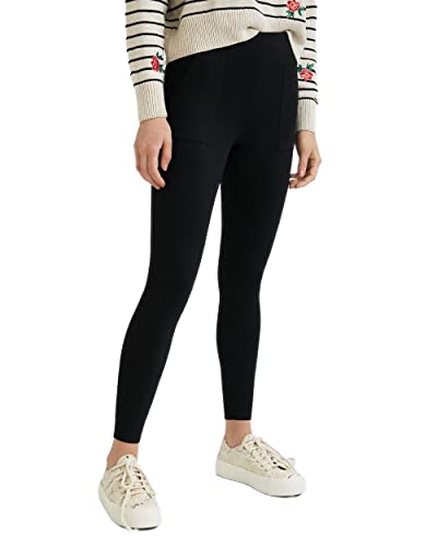 Desigual Womens Cargo Leggings, Black, XS von Desigual