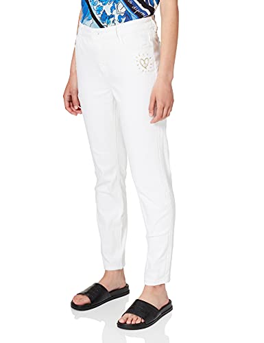 Desigual Womens Denim_ALBA Casual Pants, Weiß, 27 von Desigual