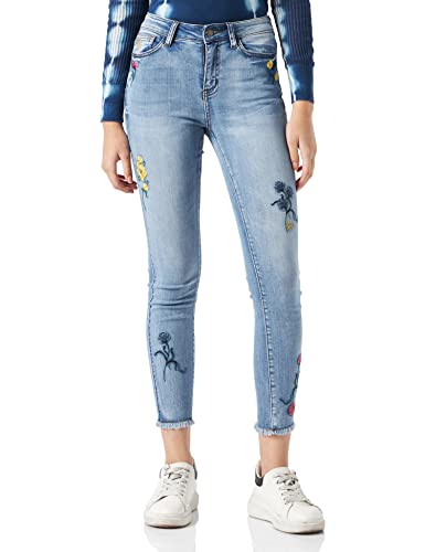 Desigual Womens Denim_Boston Jeans, Blue, 40 von Desigual