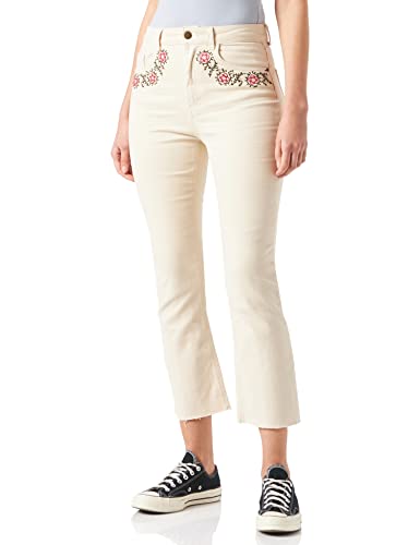 Desigual Womens Denim_Jerry Jeans, White, 36 von Desigual