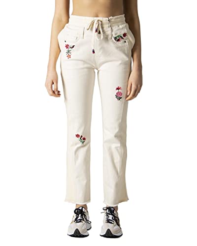 Desigual Womens Denim_LITA Jeans, White, M von Desigual