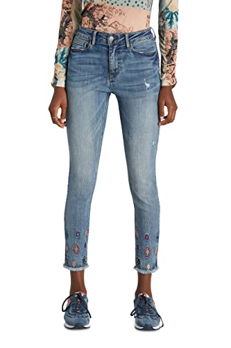 Desigual Womens Denim_MIA Jeans, Blau, 36 von Desigual