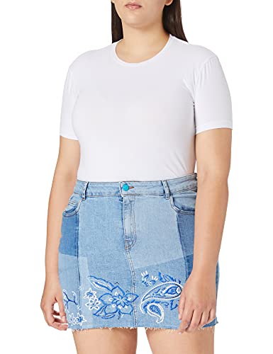 Desigual Womens FAL_BE Blue Skirt, 28 von Desigual