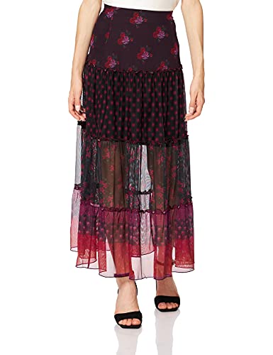 Desigual Damen Fal_splasha Skirt, Rot, M EU von Desigual