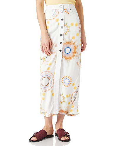 Desigual Womens FAL_Sunny Day Skirt, White, 36 von Desigual