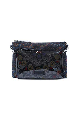 Desigual Womens Fabric Across Body Bag, Black, U von Desigual