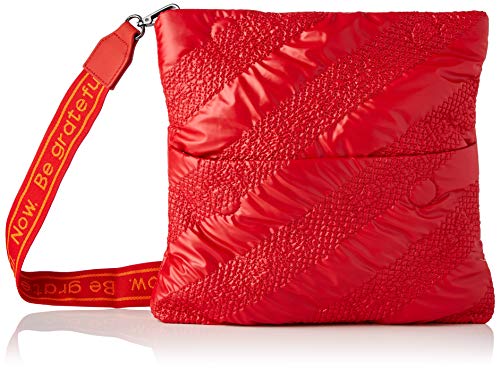 Desigual Damen Fabric ACROSS BODY BAG, Rot, U EU von Desigual