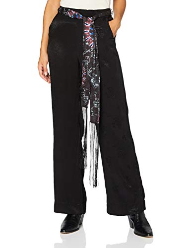 Desigual Womens HEIRA Casual Pants, Black, 40 von Desigual