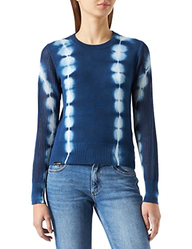 Desigual Womens JERS_Muriel Pullover, Blue, L von Desigual