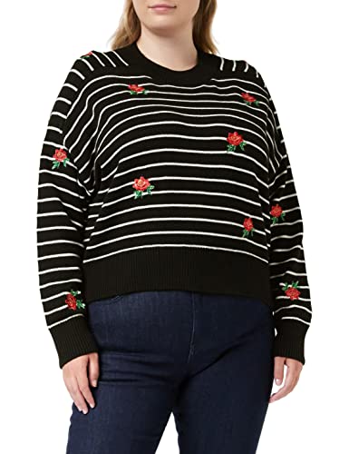 Desigual Damen Jers_saint Tropez Pullover, Schwarz, M EU von Desigual