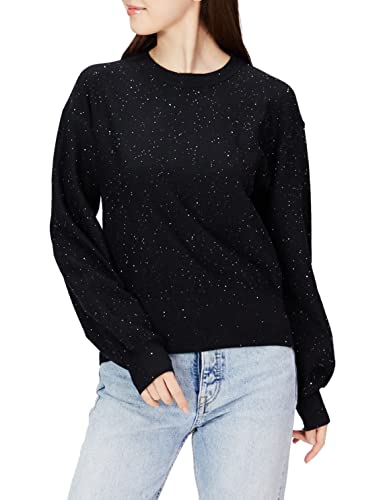 Desigual Damen Jers_universe Pullover Sweater, Schwarz, L EU von Desigual