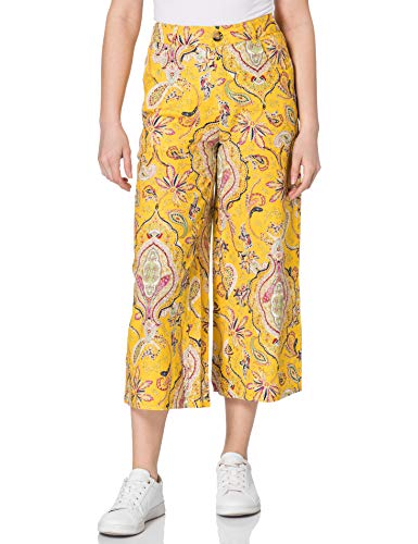 Desigual Womens Lucas Casual Pants, Yellow, 36 von Desigual