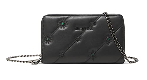 Desigual Womens MONE_OJO DE TIGRE PU MELI Accessory-Travel Wallet, Black, U von Desigual