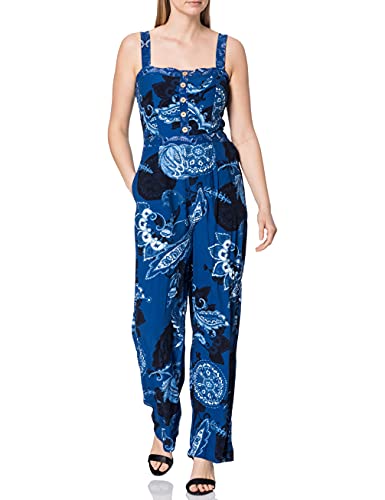 Desigual Womens Patricia Casual Pants, Blue, XL von Desigual