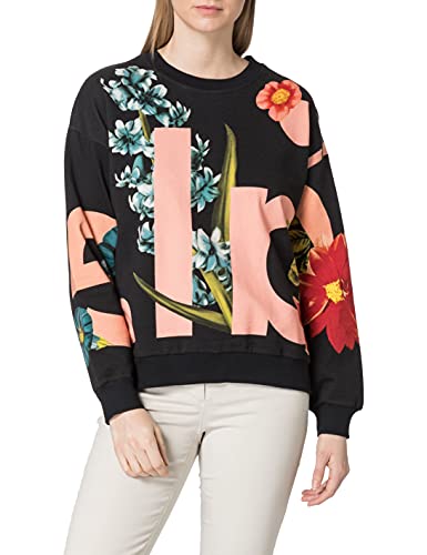 Desigual Womens Sweat_Berlin Sweatshirt, Black, S von Desigual