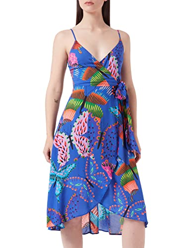 Desigual Womens Vest_Alana Überwurf für Schwimmbekleidung, Blue, L von Desigual