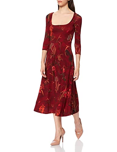 Desigual Damen Vest_flowers Casual Dress, Rot, S EU von Desigual