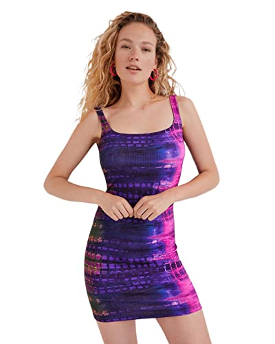 Desigual Damen Vest_rousie Lässiges Kleid, Multicolor, L EU von Desigual