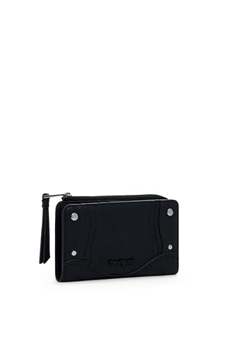 Desigual Geldbörse Mone Embro Patch Emma Medium Wallet Black schwarz von Desigual