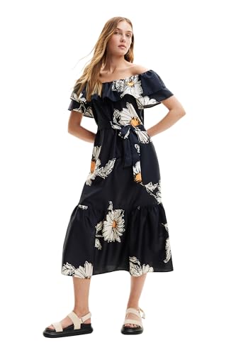 Desigual Women's Vest_GEORGEO Dress, Black, Groß von Desigual